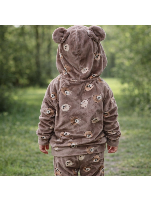 Misiowy zawrót głowy - komplet welurowy